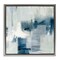 Stupell Industries Faded Abstraction with Blues Floating Frame By Susan Jill